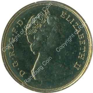 Great Britain 1981 25p Marriage of Charles and Diana coin rev