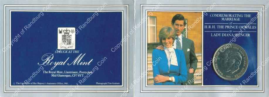 Great Britain 1981 25p Marriage of Charles and Diana ob