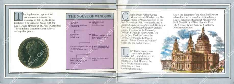 Great Britain 1981 25p Marriage of Charles and Diana rev