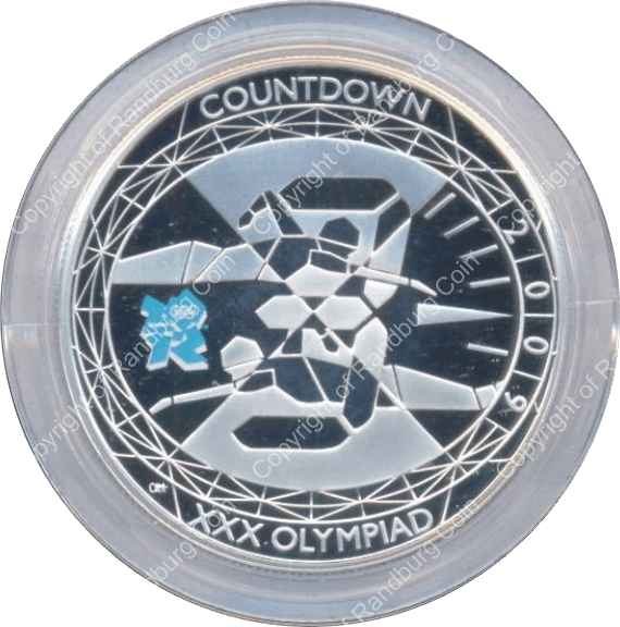 Great Britain - Proof Silver 5 Pounds Coin - Countdown to 2012 Olympics