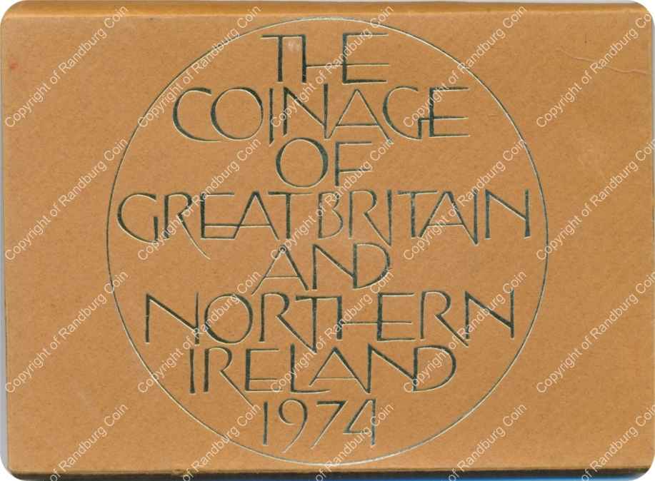Great Britain and Northern Ireland 1974 coinage env
