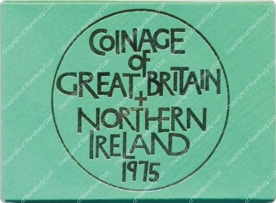Great Britain and Northern Ireland 1975 coinage env