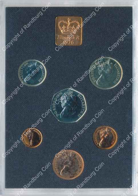 Great Britain and Northern Ireland 1976 coinage ob