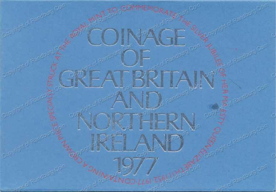 Great Britain and Northern Ireland 1977 coinage env