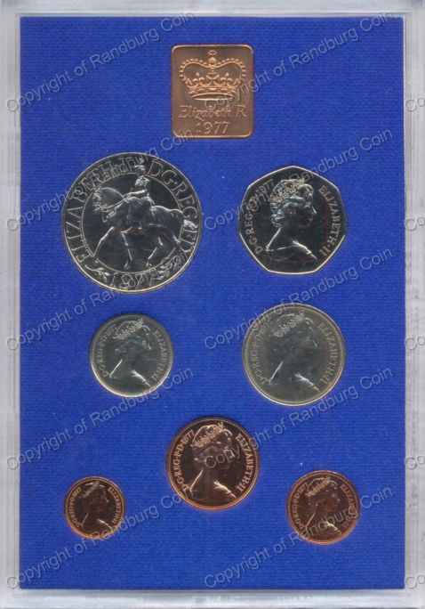 Great Britain and Northern Ireland 1977 coinage ob