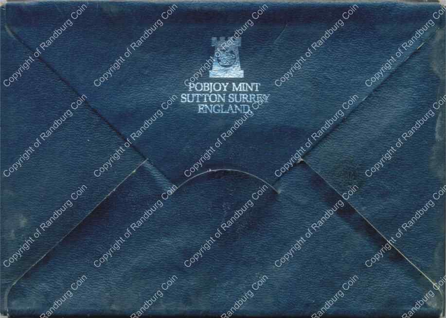 Isle of Man 1976 Decimal coin set box rev