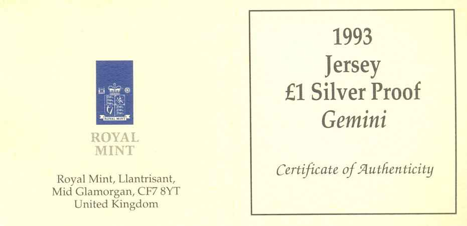 Jersey_1993_1_pound_silver_proof_Gemini_cert_ob