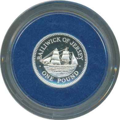 Jersey_1993_1_pound_silver_proof_Gemini_coin_rev