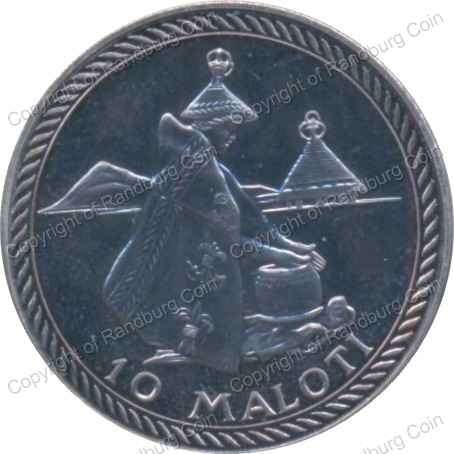 Lesotho_1976_Unc_10_Maloti_10th_anniversary_of_Independence_rev