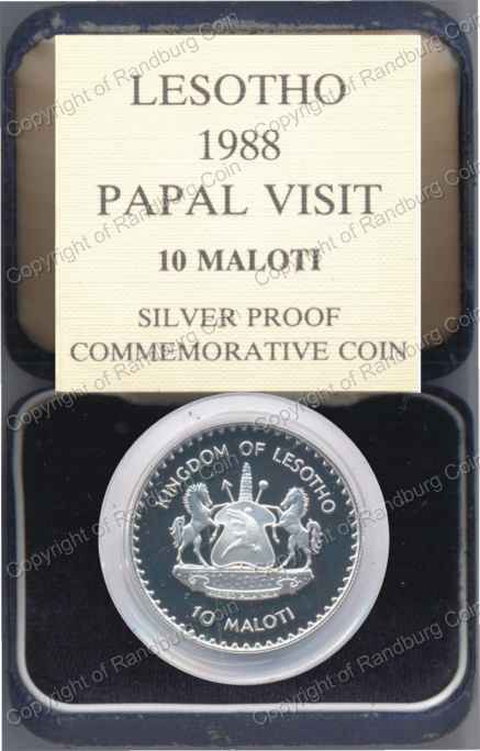 Lesotho_1988_Silver_10_Maloti_Papal_Visit_box_rev