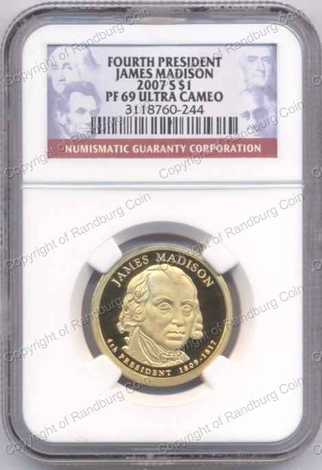 USA_2007_Presidential_1_Dollar_James_Madison_PF69_rev.jpg