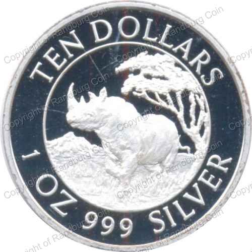 Zimbabwe_1996_PF_Silver_1oz_Ten_Dollars_Rhino_rev