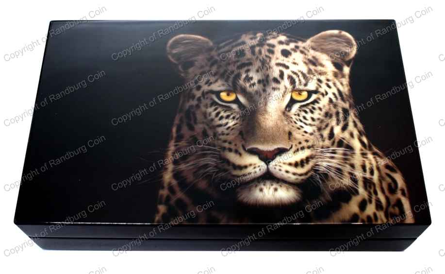 2020 Twin 1oz Fine Silver Proof R5 Big Five Series Leopard Coin Set box