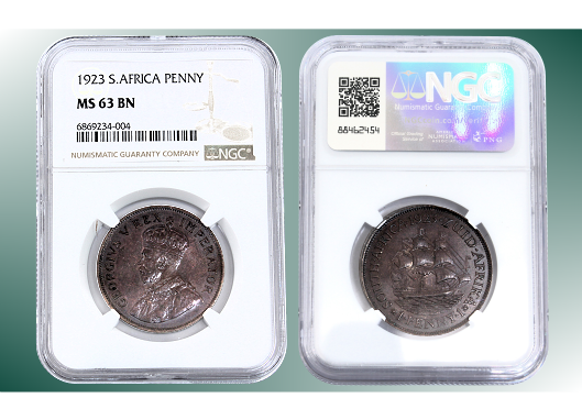 1923 Penny MS63 BN Union of South Africa