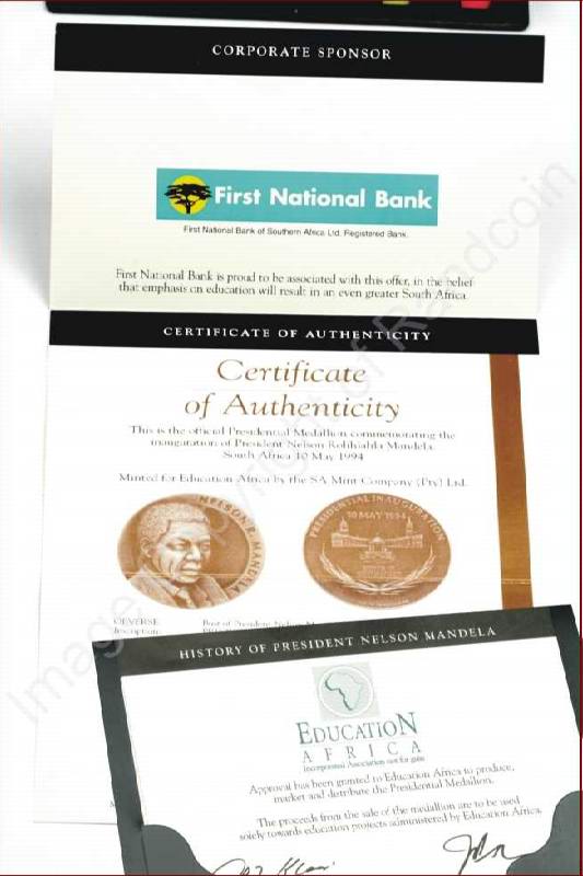Mandela_FNB_Medallion_Certificate