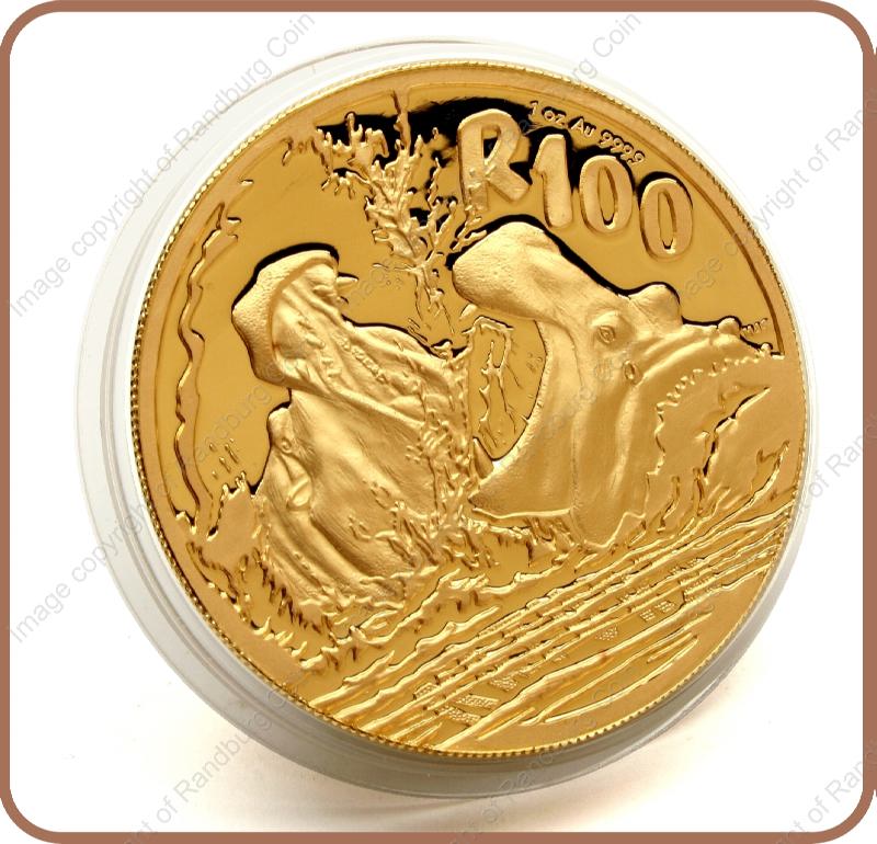 2005_Natura_Hippo_1_oz_Gold_Coin_Figurine_Edition_rev
