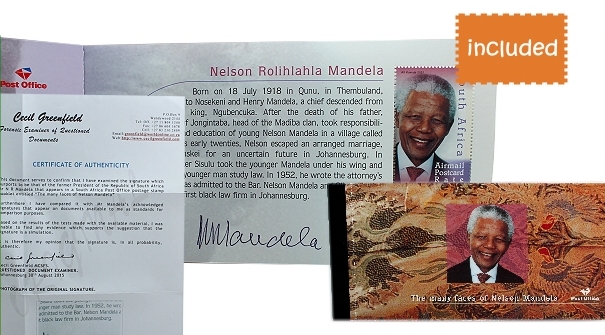 Mandela Original Signature Stamp Booklet