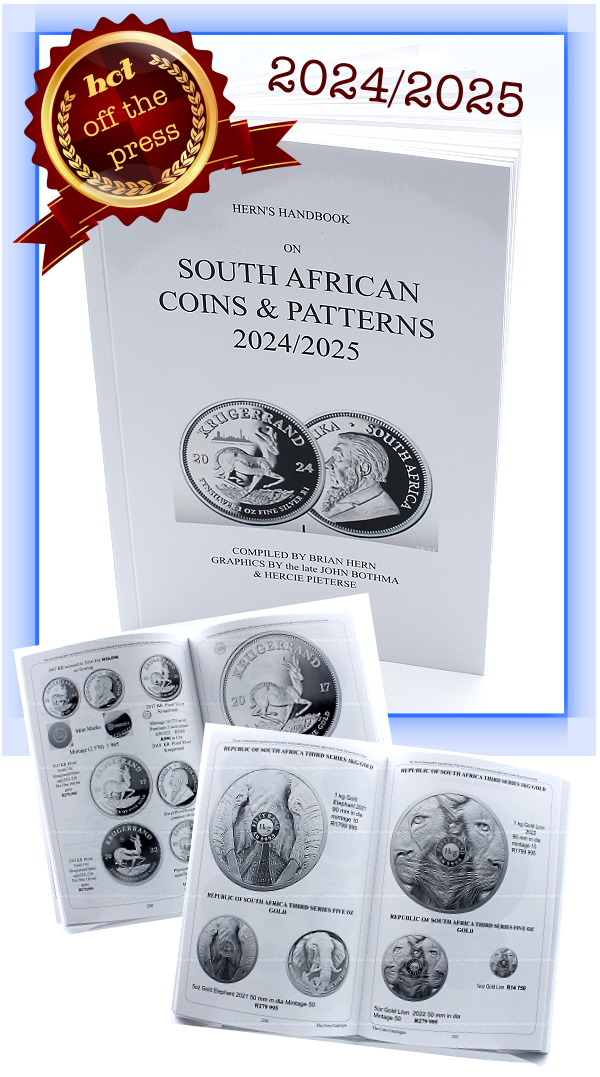 2024 2025 Hern South African Coins and Patterns Catalogue Soft Cover