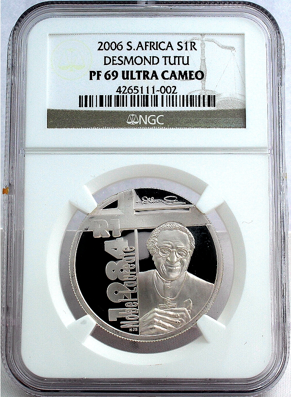 2006 Silver R1 Desmond Tutu Grades PF 69