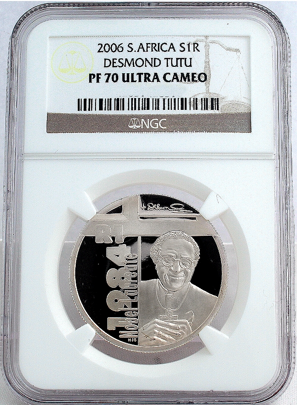 2006 Silver R1 Desmond Tutu Grades PF 70