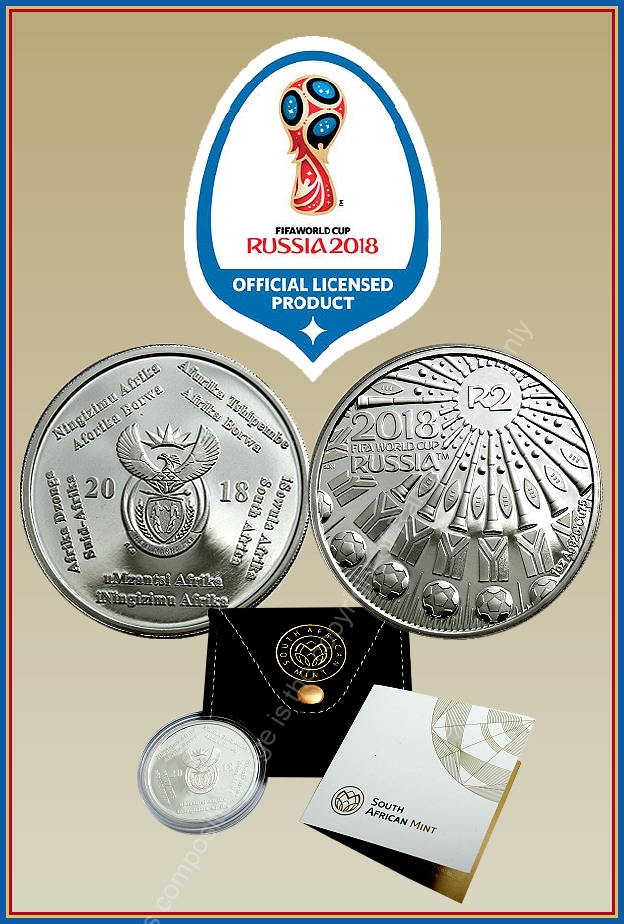 2018 R2 Silver Proof FIFA World Cup Russia