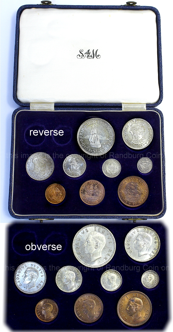 1952 Short Proof Set in long box King George VI Series