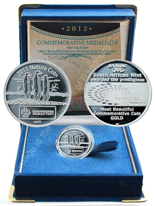 2012 Sterling Silver Most Beautiful Commemorative Gold Coin Award Silver Commemorative Medal a