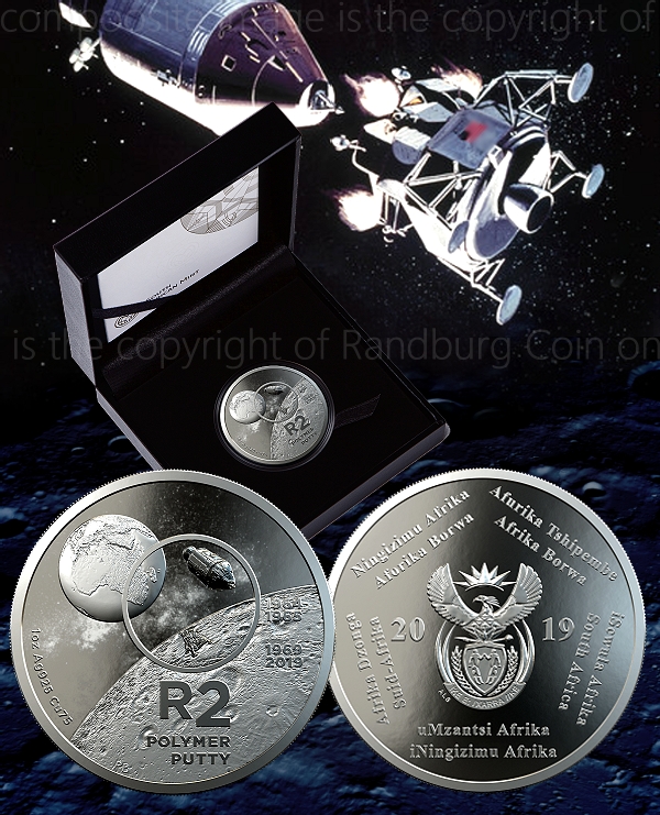 2019 Silver Proof 1oz R2 Crown SA Inventions Pratley Putty