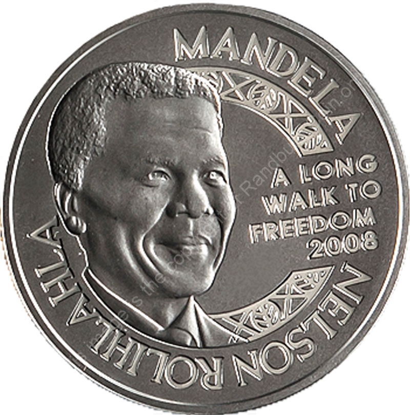 2008 Platinum Tenth Mandela Freedom Walk Norway medal ob