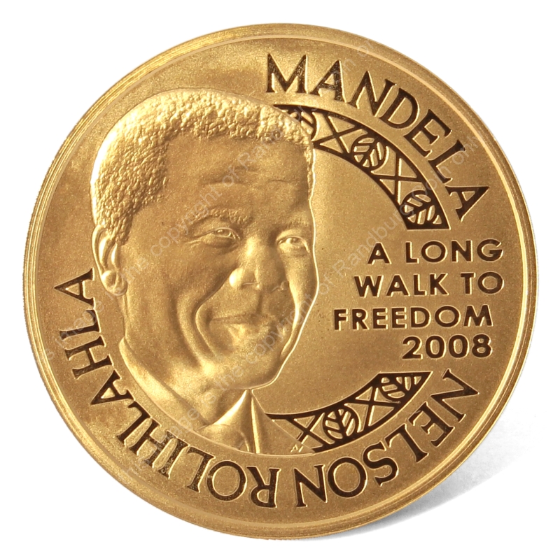 2009 Norway Gold Half oz Mandela Nobel Laureate 1993 Robben Island Coin ob