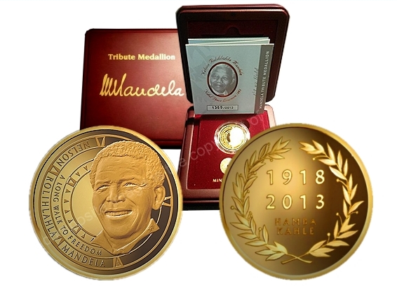 2013 Gold Quarter oz Mandela Hamba Kahle