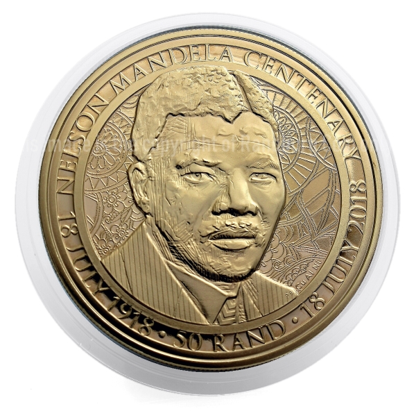 2018 R50 Aluminium Bronze Uncirculated Coin Mandela Centenary rev
