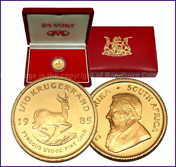 1985 Gold Proof Tenth oz Krugerrand