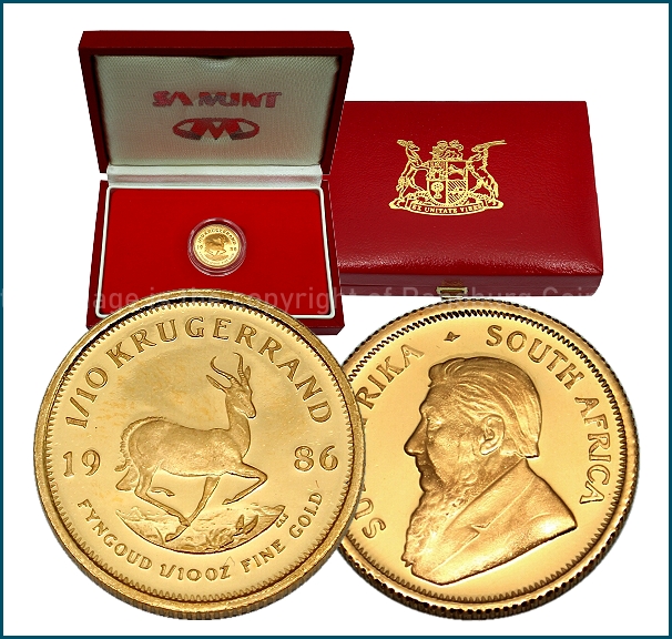 1986 Gold Proof Tenth oz Krugerrand