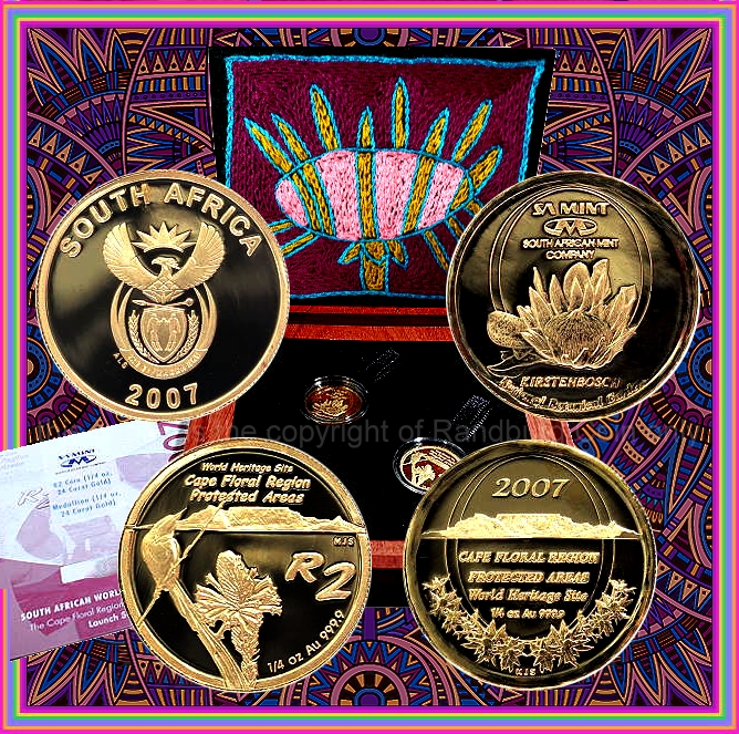 2007 R2 and Medallion Cape Floral Region World Heritage Sites Launch Set aaa