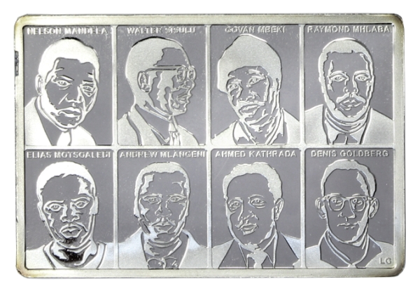 2017 1oz and Tenth oz Gold and Silver Crown Life of a Legend Launch Mandela Set medallion