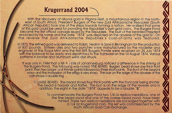 2004 Gold Quarter oz Burgers 130 Year Anniversary 3 Coin Set cert rev