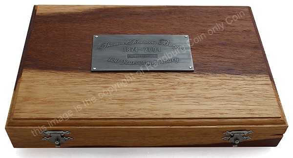 2004 Gold Quarter oz Burgers 130 Year Anniversary 3 Coin Set closed box