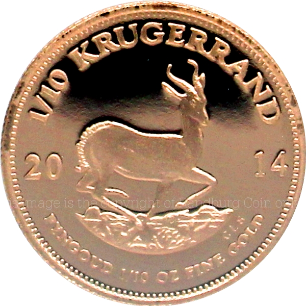 2014 Krugerrand Fractional Proof 3 Coin Set Tenth oz rev