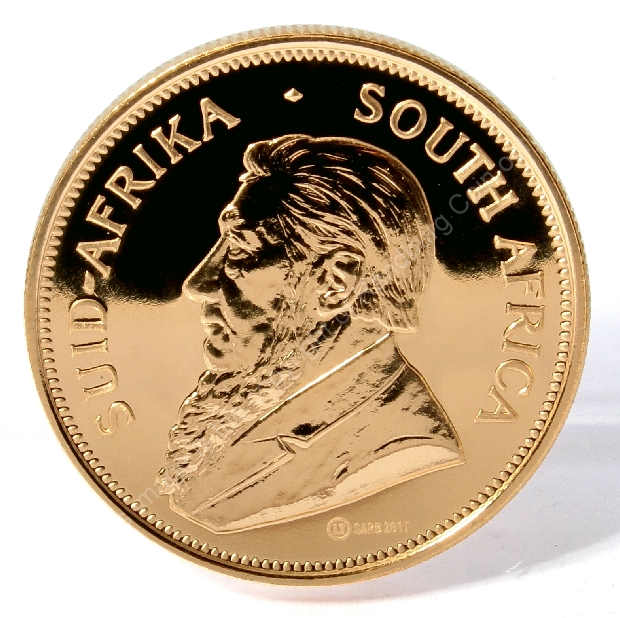 2017 1oz Vintage Krugerrand Re Issue of the 1967 KR double mintmark coin ob