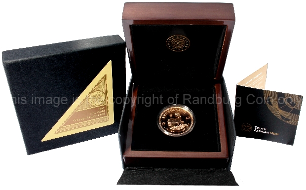 2017 1oz Vintage Krugerrand Re Issue of the 1967 KR double mintmark open box