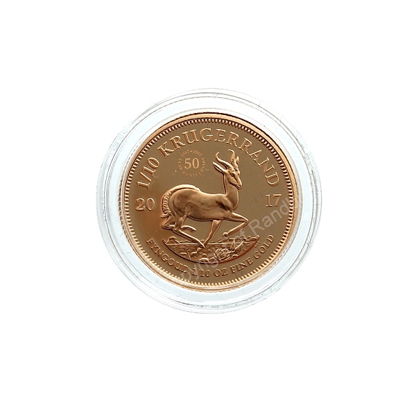 2017 Fractional Krugerrand 4 Coin Mint Marked Set Tenth oz KR rev