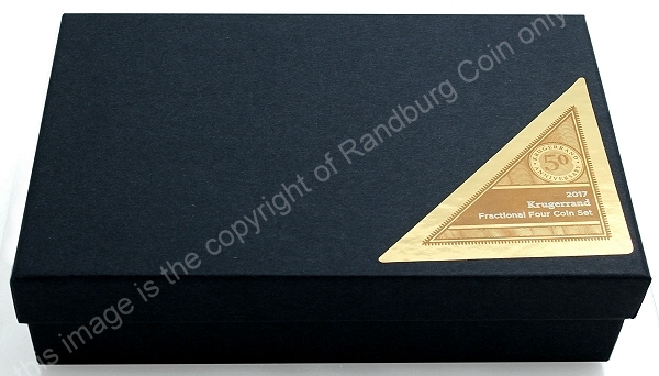 2017 Fractional Krugerrand 4 Coin Mint Marked Set closed outer box