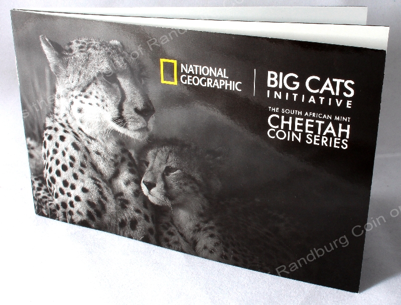 2016 Gold Big Cats Initiative Cheetah 4 coin Nat Geo Set booklet