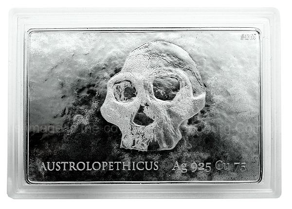 2019 1oz Gold R100 Cradle of Humankind Austrolopithecus Natura Launch Mintmarked Set medal ob