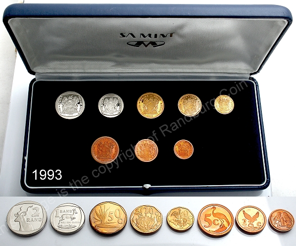 1993 Short Proof set open ob and rev