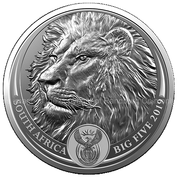 2019 1oz Silver KR Lion Privy Mark and 1oz Silver Lion Combo Set Lion Coin ob
