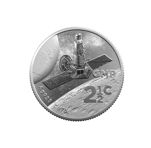 2019 Silver Proof 2.5 cent Tickey SA Inventions coin reverse