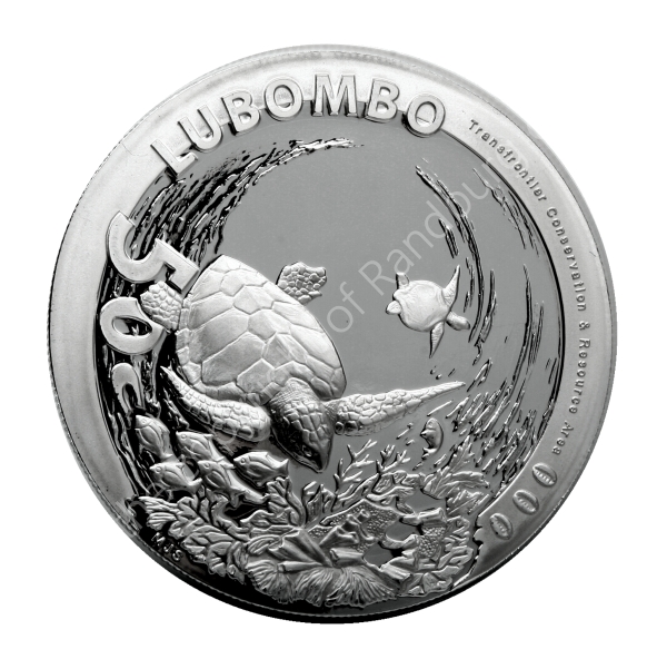 2010 Silver 50c Prestige Set Peace Park Series Lubombo rev
