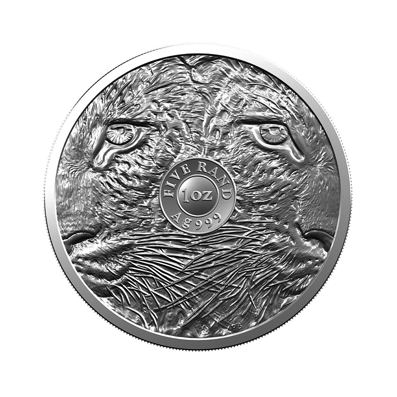 2020 Silver 1oz KR Leopard Privy Mark and Silver 1oz Leopard Big Five Series coin Combination Set Leopard rev